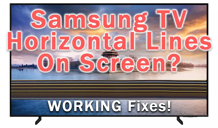 samsung tv horizontal lines on screen