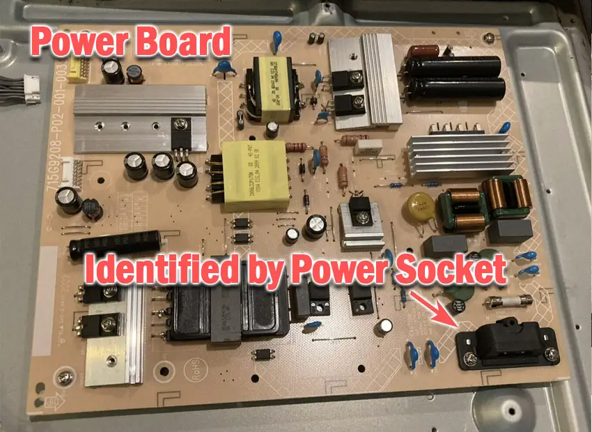sony tv power board