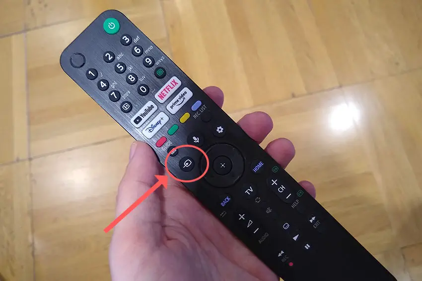 tv remote input button