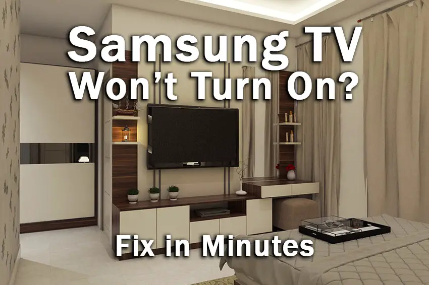 samsung tv won't turn on