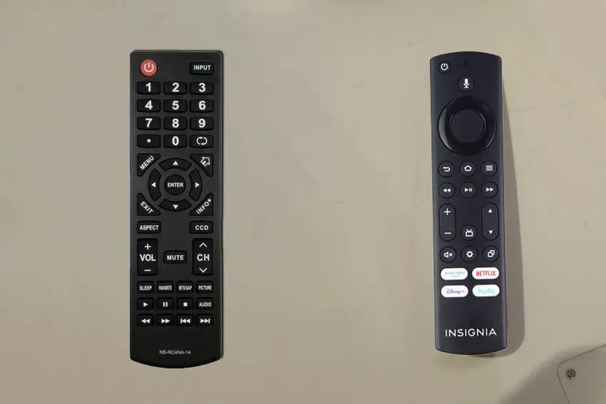 old and fire insignia tv remotes