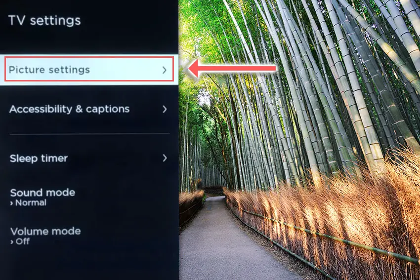 Element roku tv picture settings