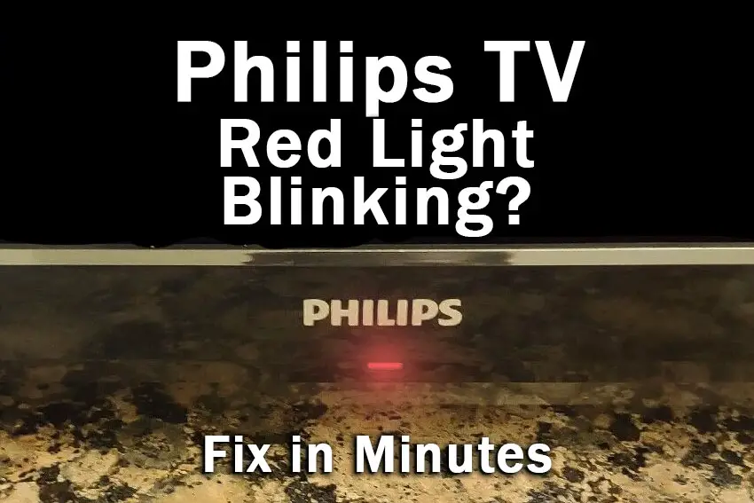 philips tv blinking red light