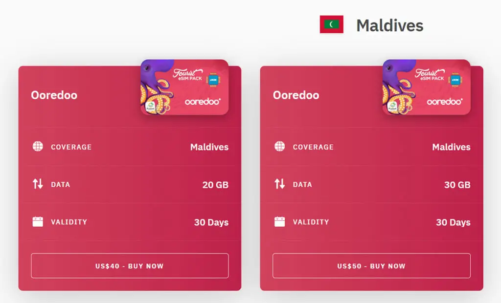 airalo esim for maldives